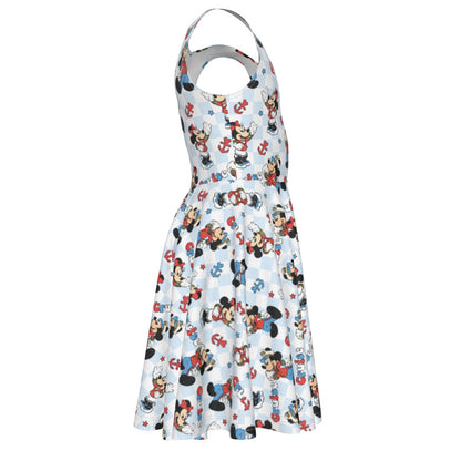 Checkered Cruising MM Kid's Sleeveless Vest Dress