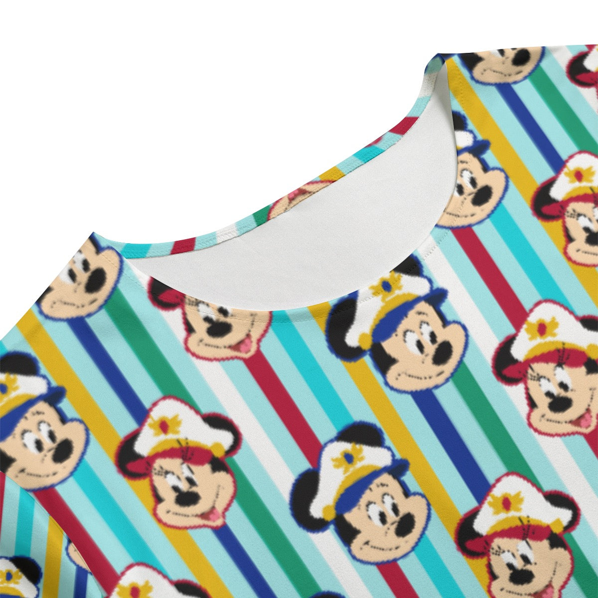 Merry Time Sailors & Stripe Women's T-shirt Set With Short Sleeve