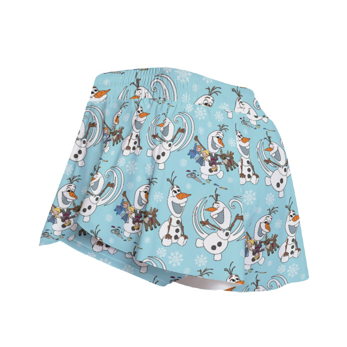 Snowman Making Friends  Women's Sport Skorts With Pocket