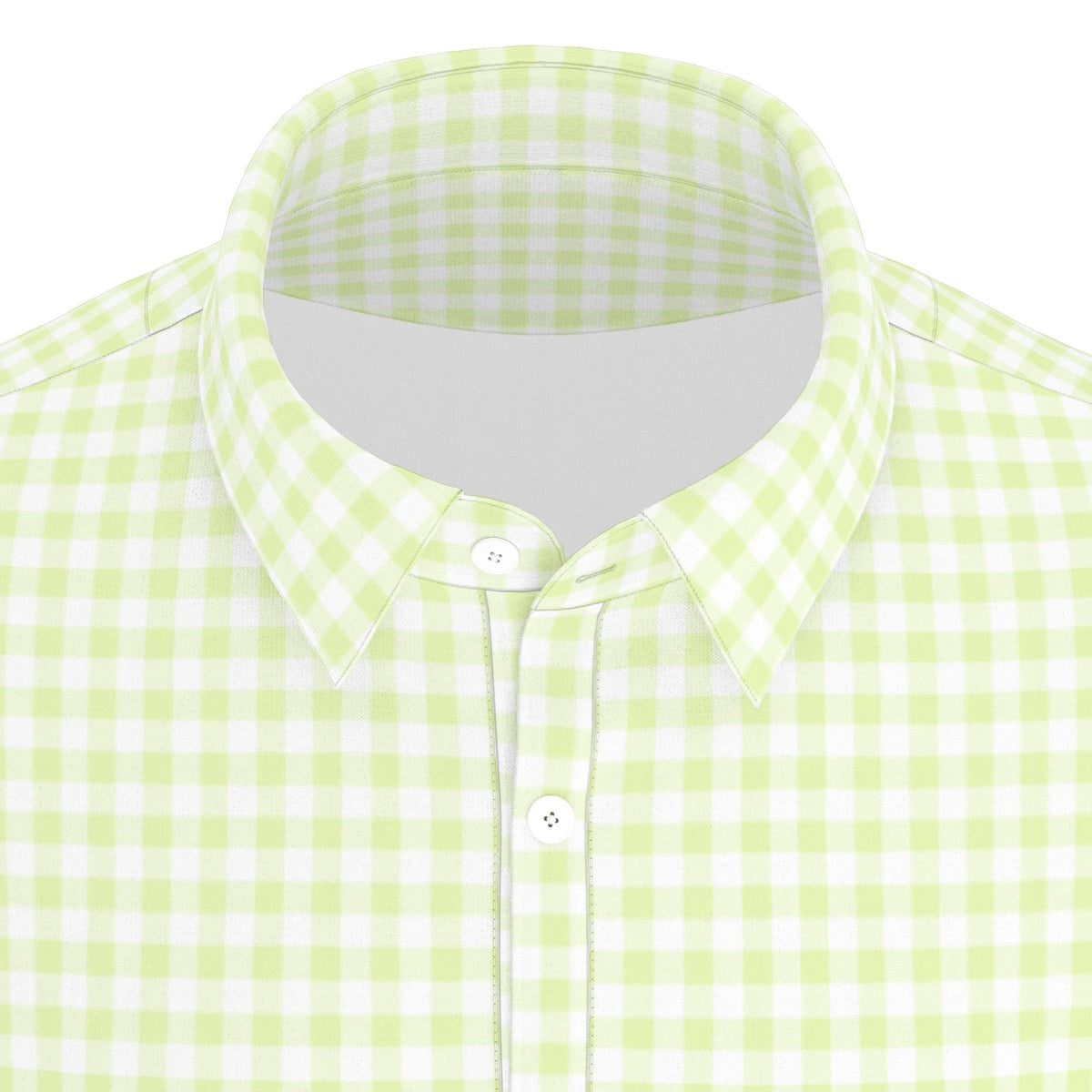 Coco Gingham Men's Stretch Collar Polo Shirt