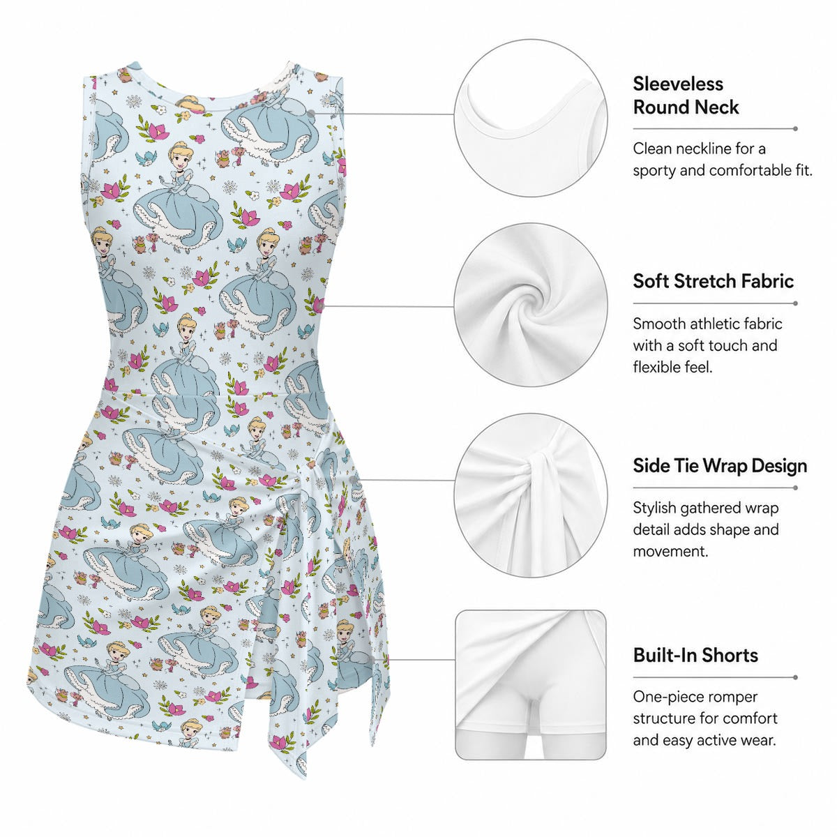 Cindy Girls Sports Romper