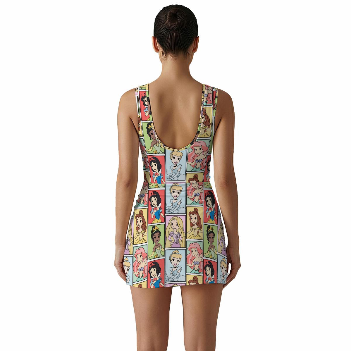 Princess Portrait Women's Sleeveless Bodysuit Dress