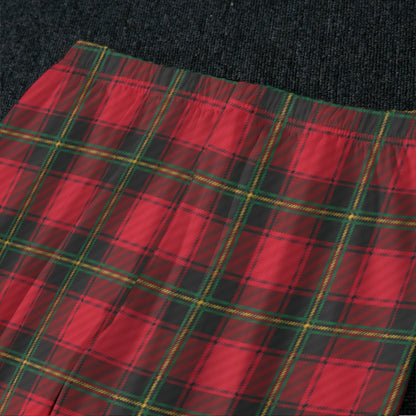 Classic Christmas Plaid Women's Raglan Sleeve Pajamas