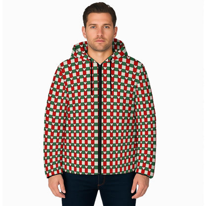 MM Christmas Plaid Unisex Warm Hooded Jacket