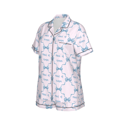 Maid of Honor Women's Pajama Set With Short Sleeve