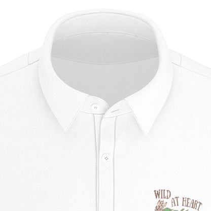 Wild at Heart Safari Men's Stretch Collar Polo Shirt