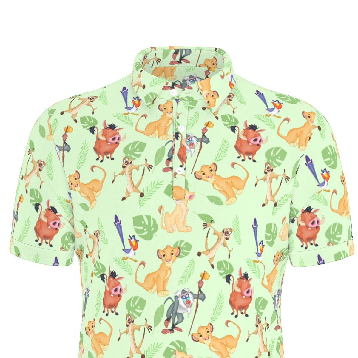 King of the Savannah Men's Stretch Collar Polo Shirt