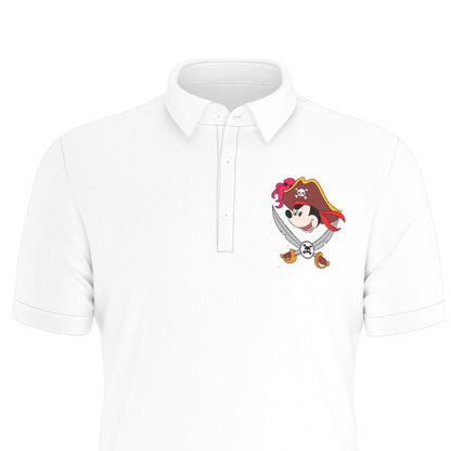 Pirate MM Men's Stretch Collar Polo Shirt
