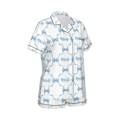 Bride [white] Women's Pajama Set With Short Sleeve