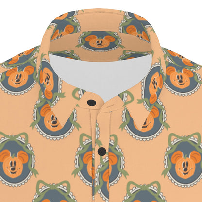 Pumpkin MM Trellis [orange] Men's Stretch Collar Polo Shirt