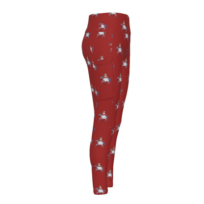Mary Women's High Waist Leggings With Side Pocket