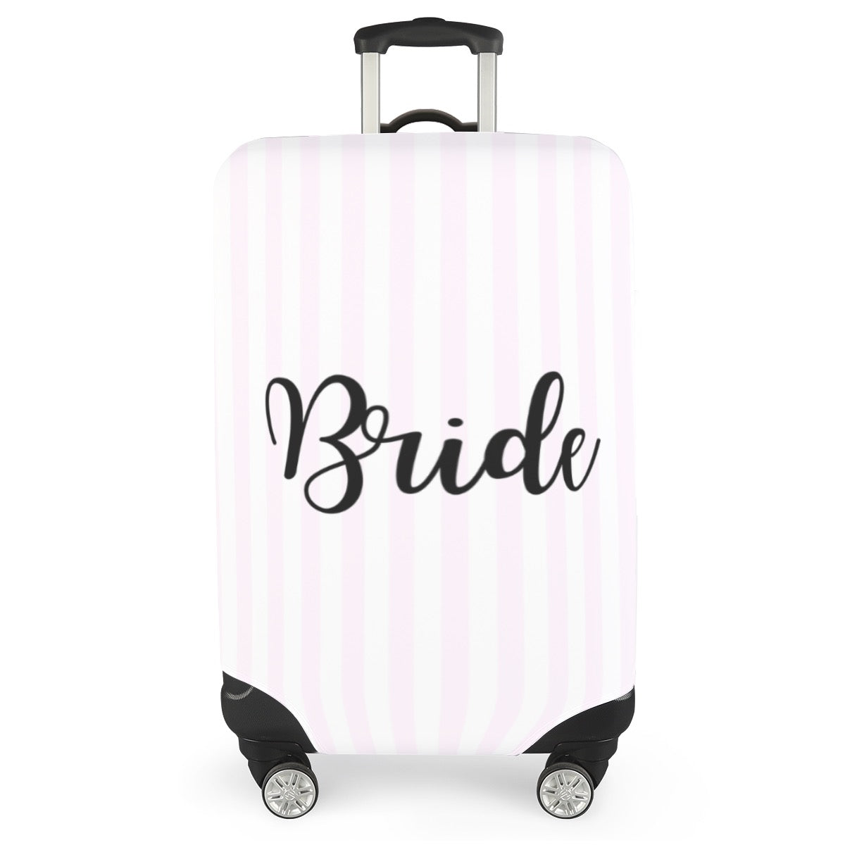 Striped Bride Print Luggage Cover
