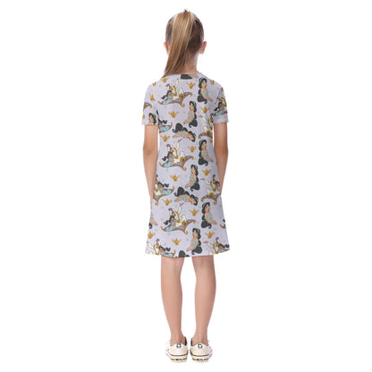 Jasmine Kid's Short Sleeve Dress