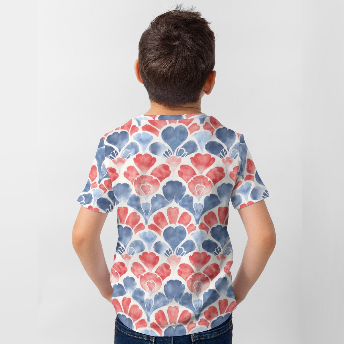 Watercolor Patriotic Kid's T-Shirt