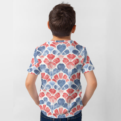 Watercolor Patriotic Kid's T-Shirt