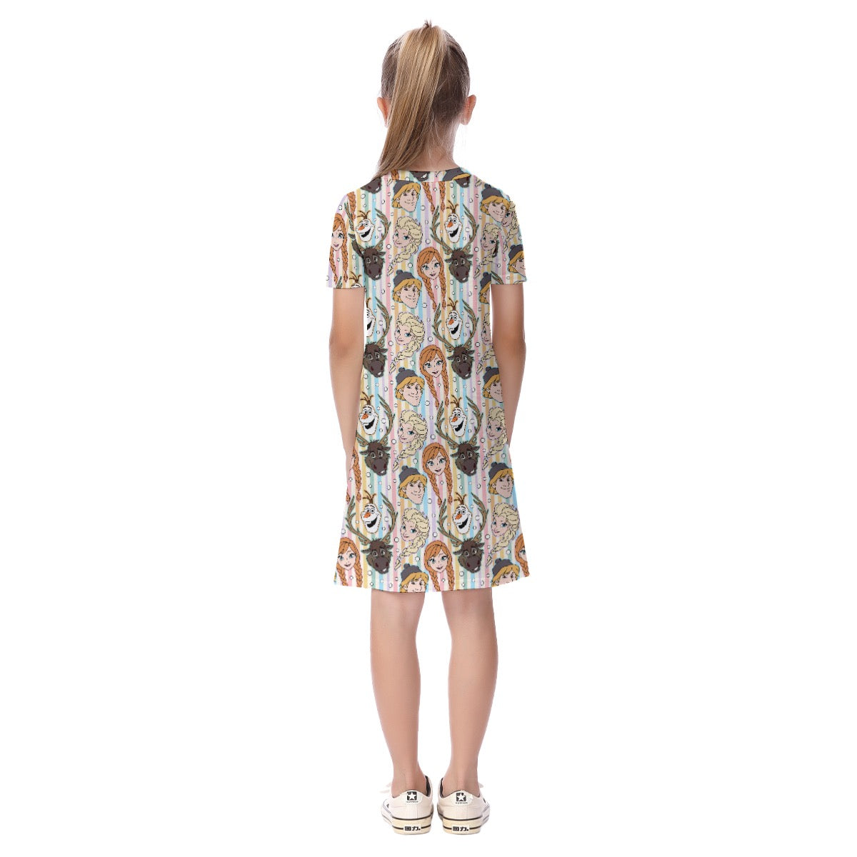 Striped Sisters & Friends Kid's Short Sleeve Dress