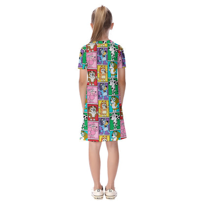 BFF Portraits Kid's Short Sleeve Dress