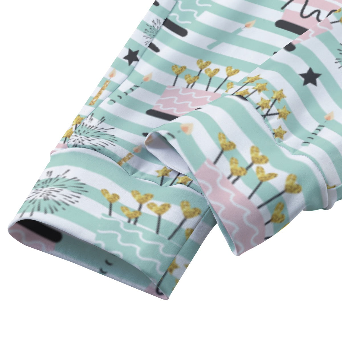 Striped Birthday Cake Women's Yoga Pants