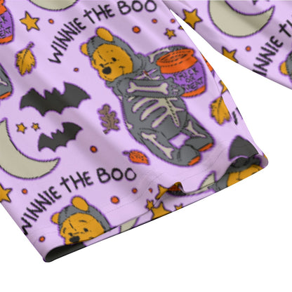 Winnie the Boo [purple] Women's T-shirt Set With Short Sleeve