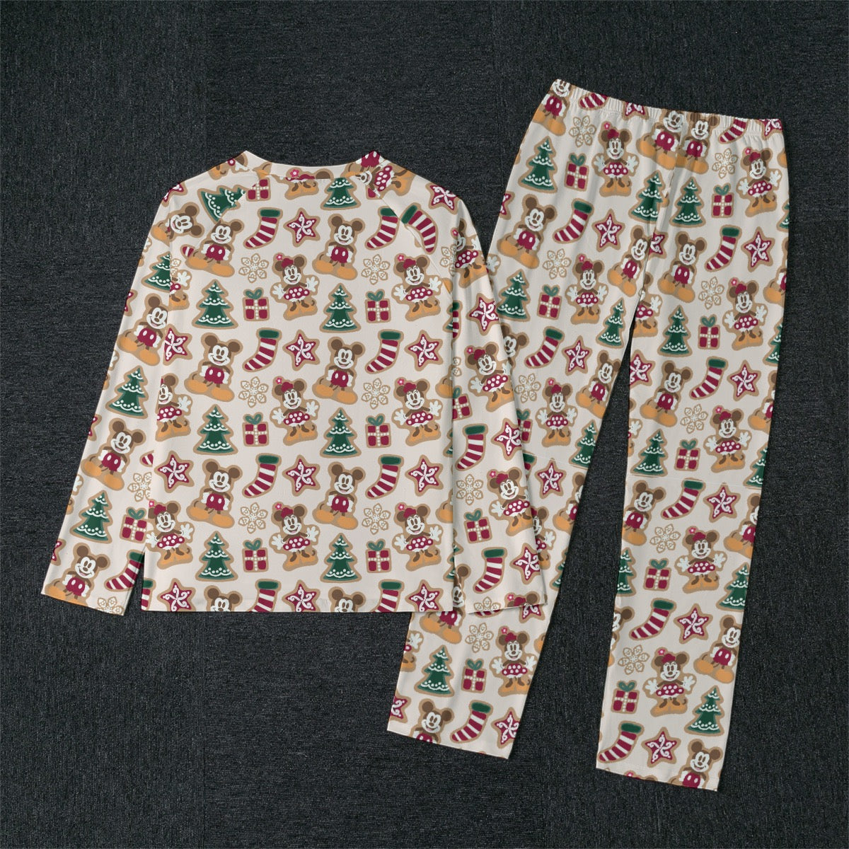 Christmas Cookies Men's Raglan Sleeve Pajama Set
