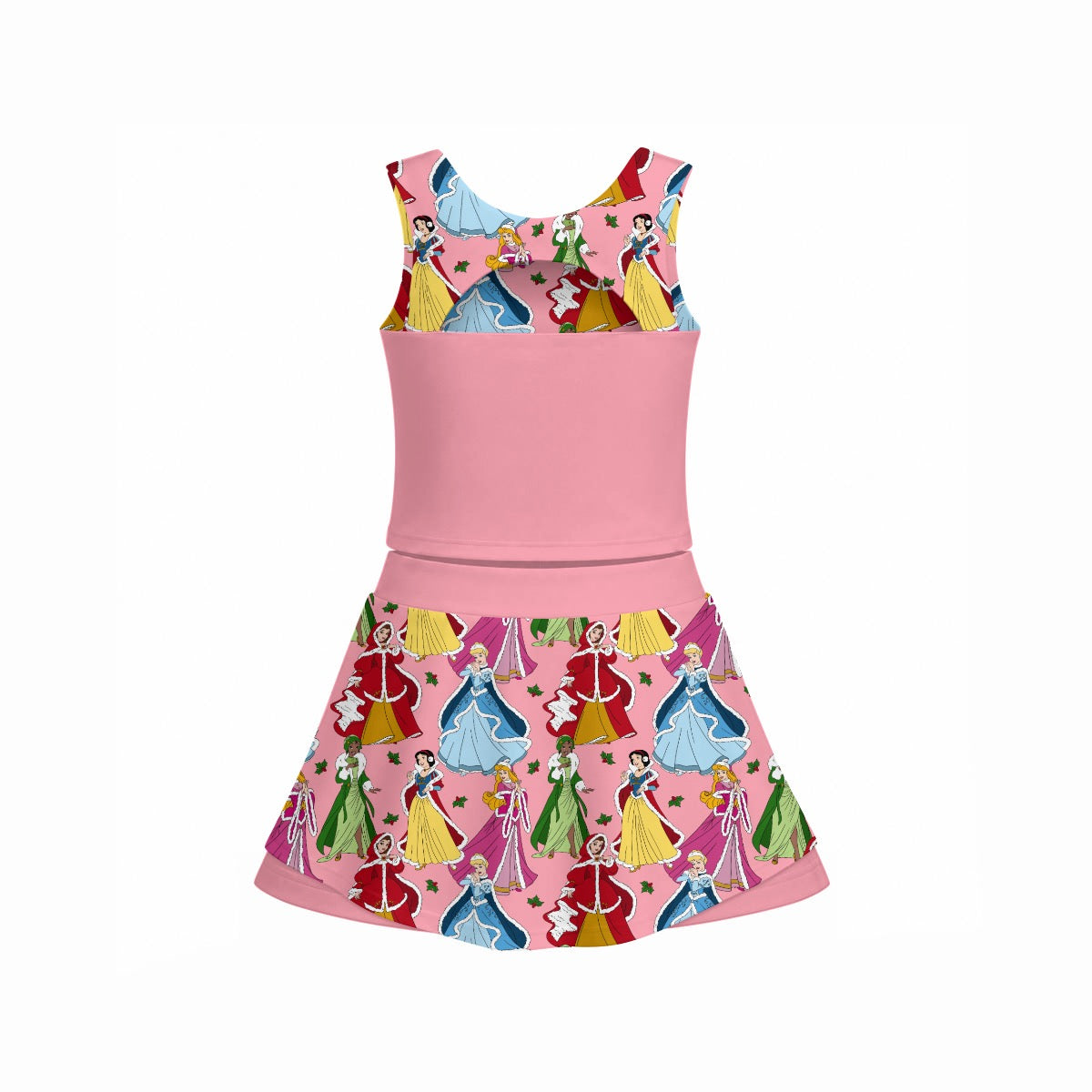 Christmas Princesses Girl's Sports Tank & Skort Set