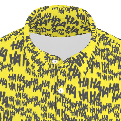 HAHAHA Men's Stretch Collar Polo Shirt