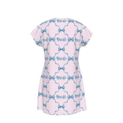 Bride Women's Short Sleeve Dress