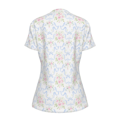 Grandmillenial Ribbon Women's Round T-Shirt