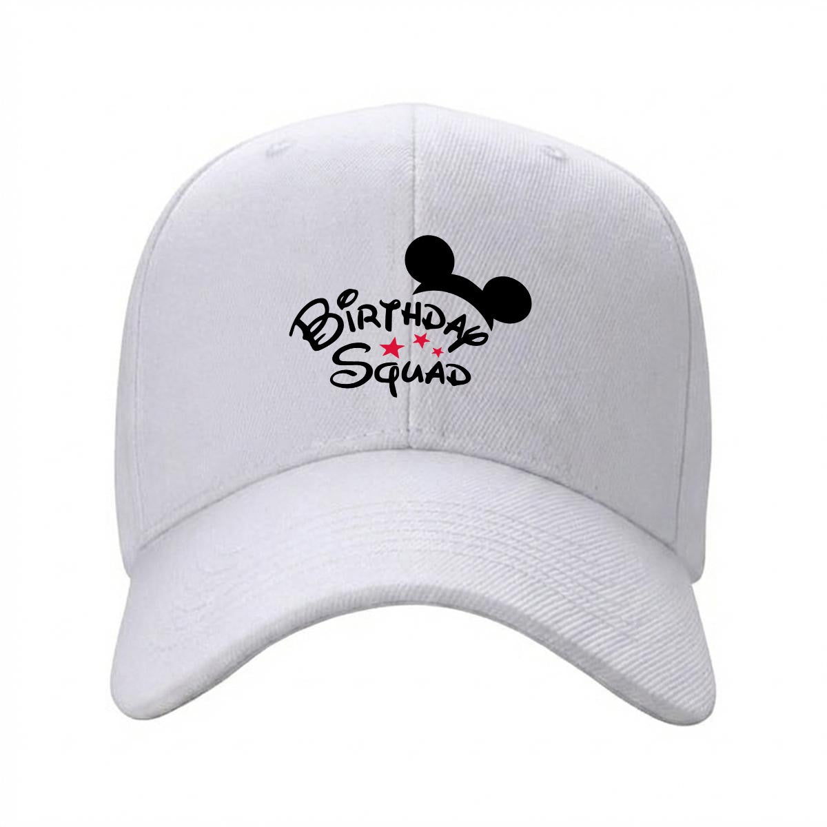 Birthday Squad Curved Brim Baseball Cap