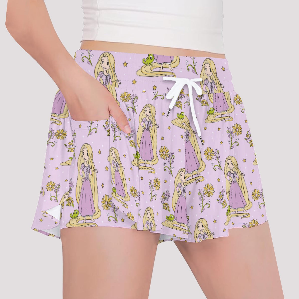 The Tower Princess [smaller print] Girls' Sports Culottes