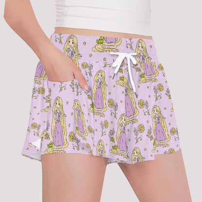 The Tower Princess [smaller print] Girls' Sports Culottes