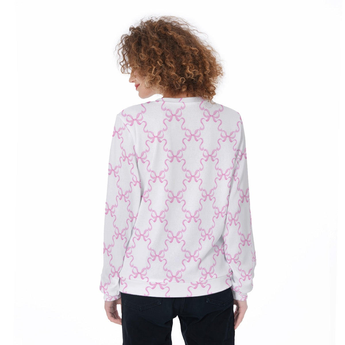 Pink Bow Women's Sweater