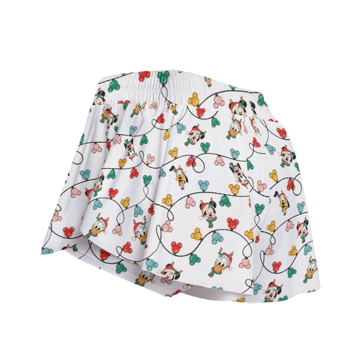 MM Christmas Lights & Friends Women's Sport Skorts With Pocket