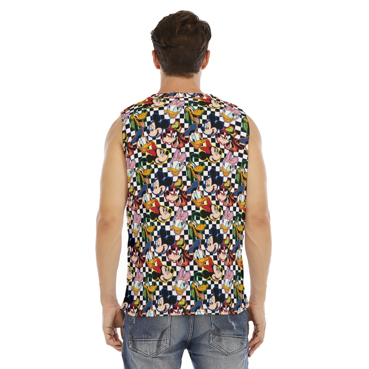 Checkered Friends Men's O-neck Tank Top|210GSM