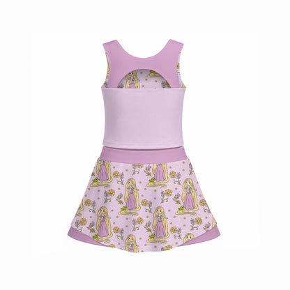 The Tower Princess Girl's Sports Tank & Skort Set