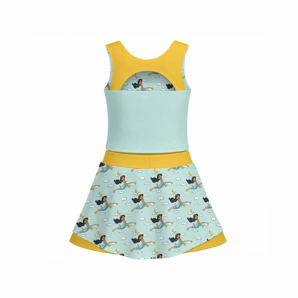 A Whole New World Women's Sports Tank & Skort Set