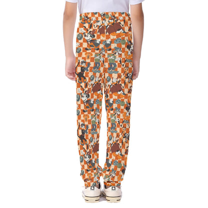 Vintage Halloween Friends Kid's Casual Pants