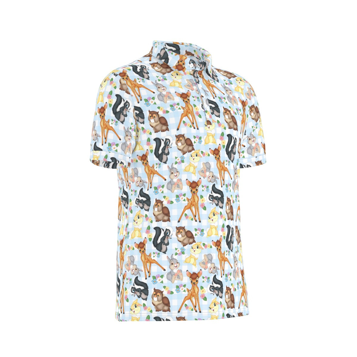 Forest Friends Men's Stretch Collar Polo Shirt
