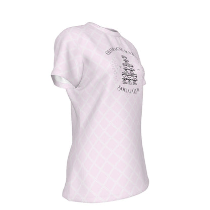 Champagne Society Social Club Women's Round T-Shirt