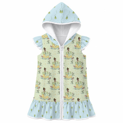 Tia Girls' Hooded Beach Cover-Up