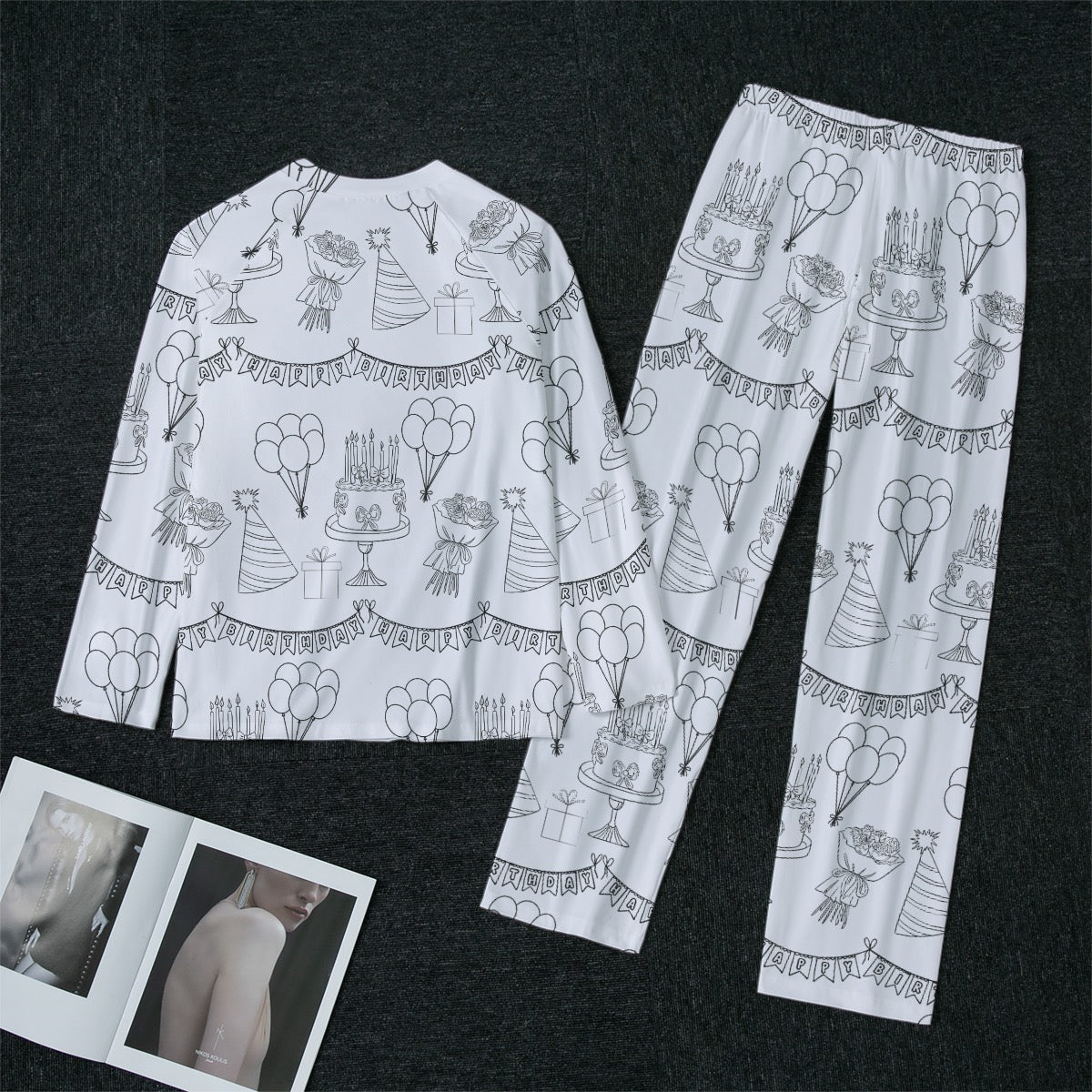 Birthday Party Women's Raglan Sleeve Pajamas