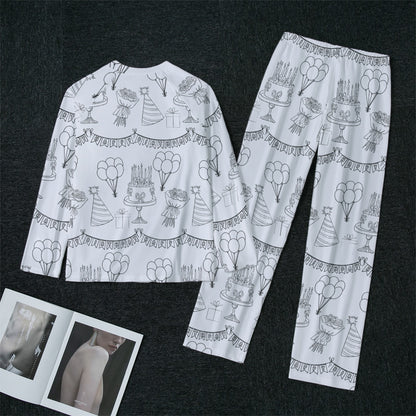 Birthday Party Women's Raglan Sleeve Pajamas
