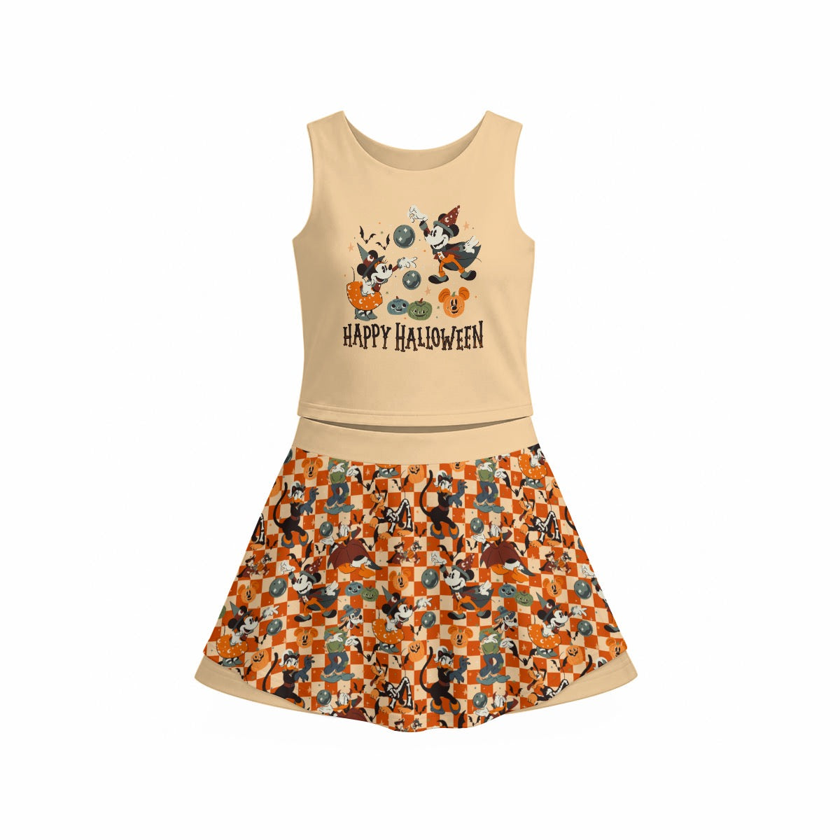 Happy Halloween Women's Sports Tank & Skort Set