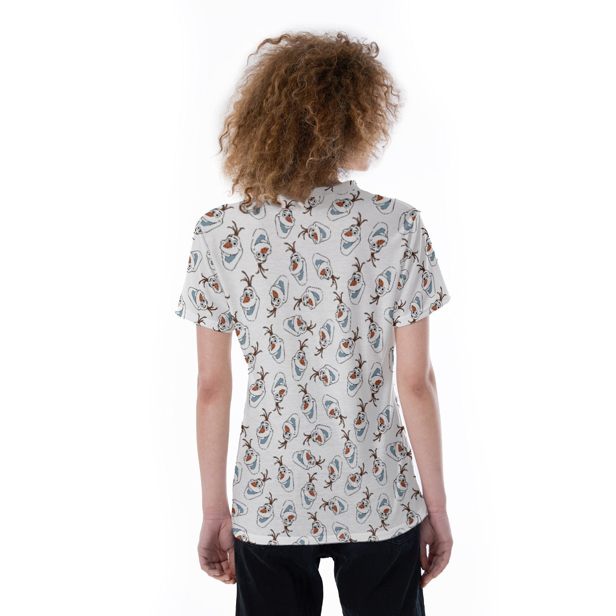 Snowman V-neck Women's T-shirt