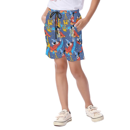 Sorcerer in Action Kid's Beach Shorts
