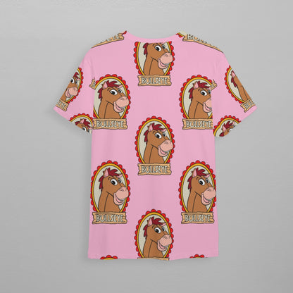 Pink Horsey Children's Athletic T-Shirt