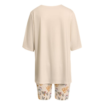 Cookie Castle Women's T-shirt Set With Short Sleeve