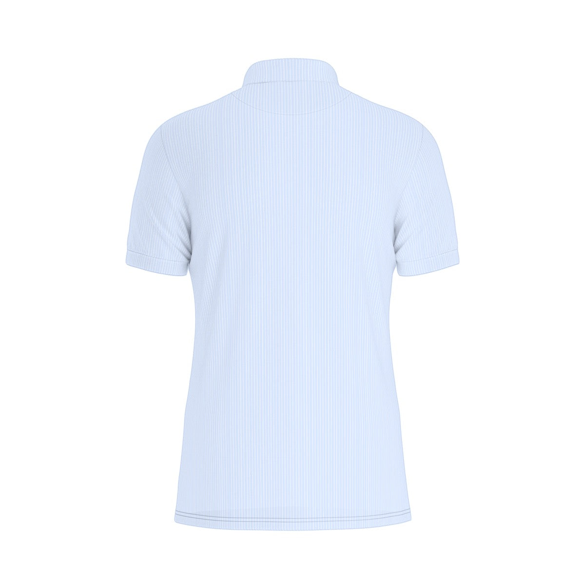 Blue Stripe Pirates Men's Stretch Collar Polo Shirt