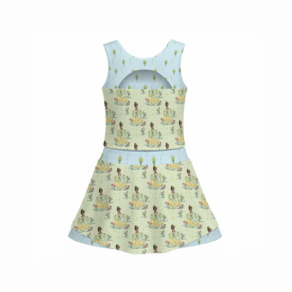 Tia [green] Women's Sports Tank & Skort Set