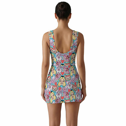 Alice & Friends Women's Sleeveless Bodysuit Dress